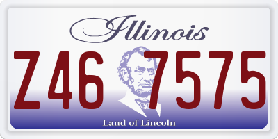 IL license plate Z467575