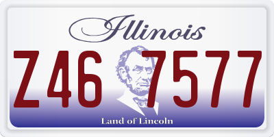 IL license plate Z467577