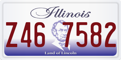 IL license plate Z467582
