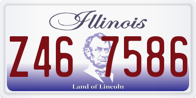 IL license plate Z467586