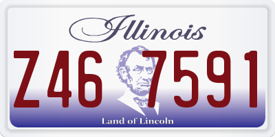 IL license plate Z467591