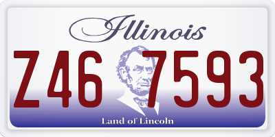 IL license plate Z467593