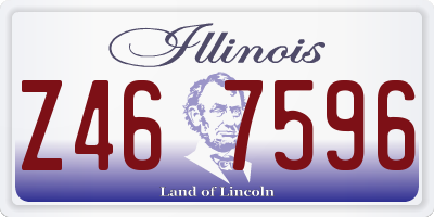 IL license plate Z467596