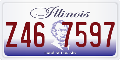 IL license plate Z467597