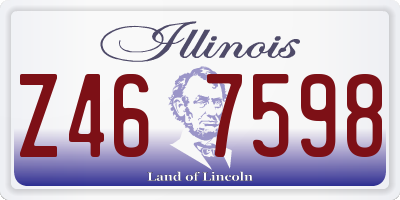 IL license plate Z467598