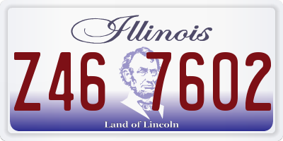 IL license plate Z467602