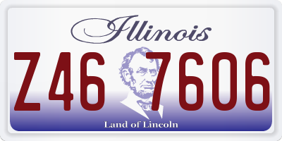 IL license plate Z467606
