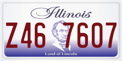 IL license plate Z467607