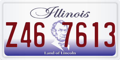 IL license plate Z467613