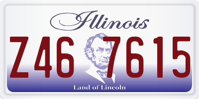 IL license plate Z467615