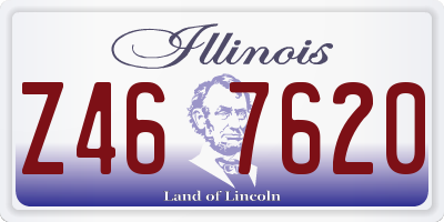 IL license plate Z467620