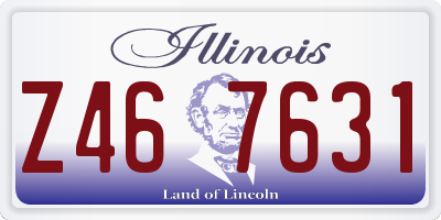 IL license plate Z467631