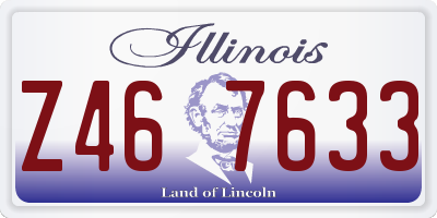 IL license plate Z467633