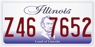 IL license plate Z467652