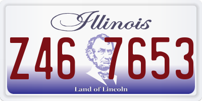 IL license plate Z467653