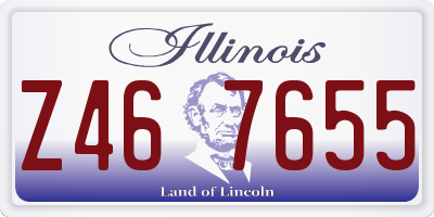IL license plate Z467655