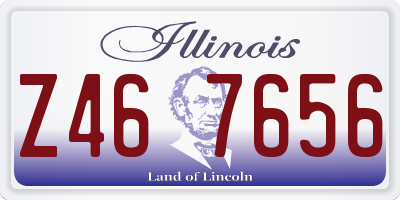 IL license plate Z467656