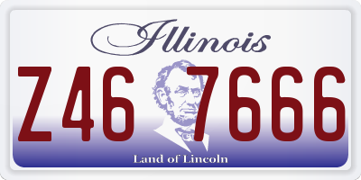 IL license plate Z467666