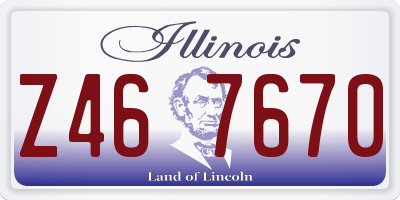 IL license plate Z467670