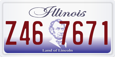 IL license plate Z467671
