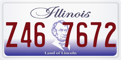 IL license plate Z467672