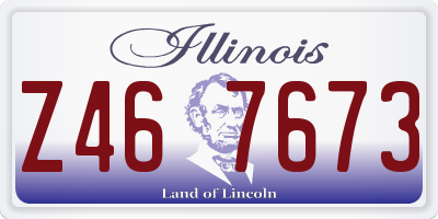 IL license plate Z467673