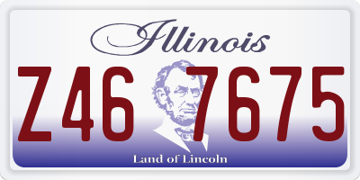 IL license plate Z467675