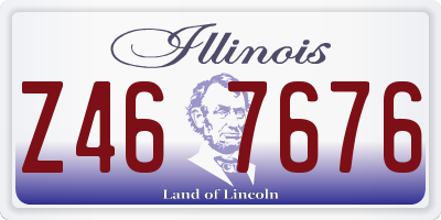 IL license plate Z467676