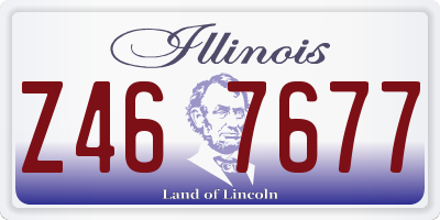 IL license plate Z467677