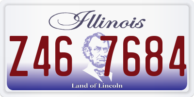 IL license plate Z467684