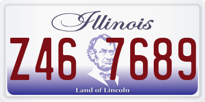 IL license plate Z467689