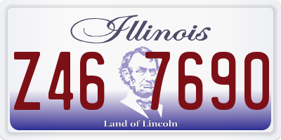 IL license plate Z467690
