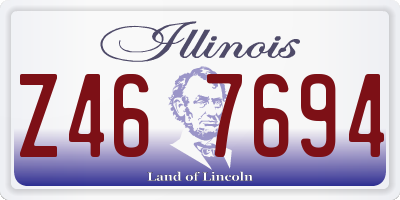 IL license plate Z467694