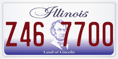 IL license plate Z467700