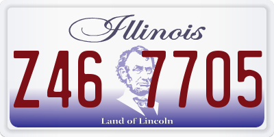 IL license plate Z467705