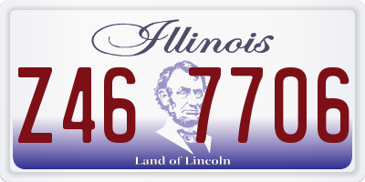 IL license plate Z467706