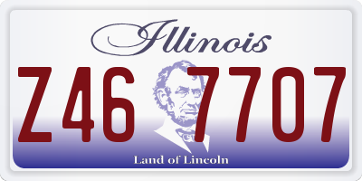 IL license plate Z467707