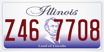 IL license plate Z467708