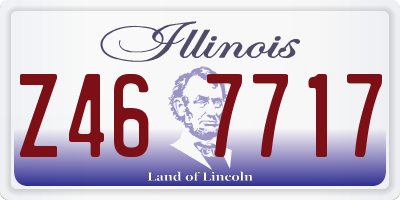 IL license plate Z467717