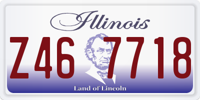 IL license plate Z467718