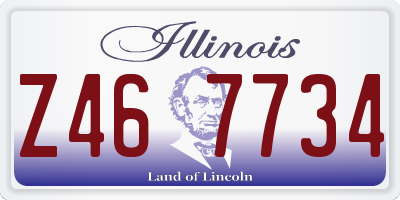 IL license plate Z467734