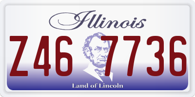 IL license plate Z467736
