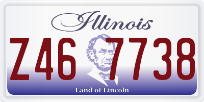 IL license plate Z467738