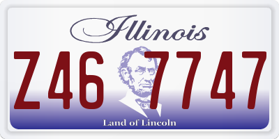 IL license plate Z467747