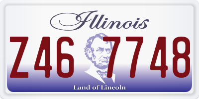IL license plate Z467748