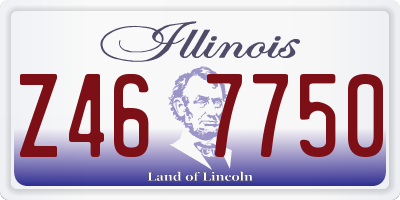 IL license plate Z467750