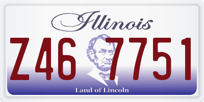 IL license plate Z467751