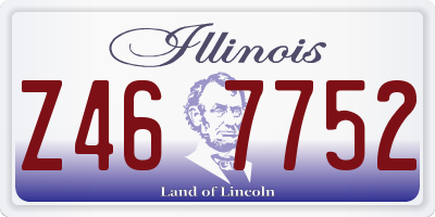 IL license plate Z467752