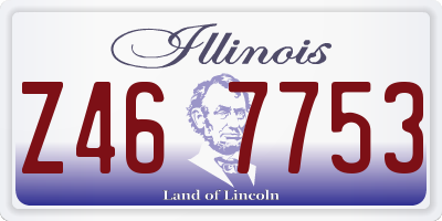 IL license plate Z467753