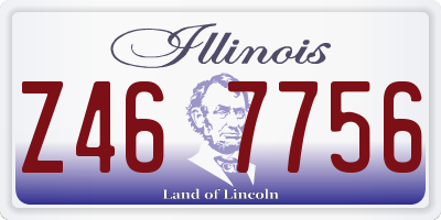 IL license plate Z467756